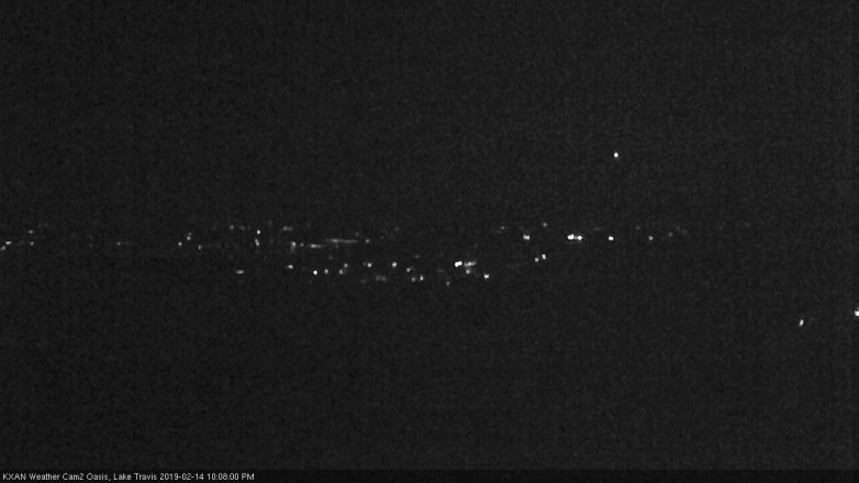 Lake Travis webcam, February 14, 2019 9:10 PM CT