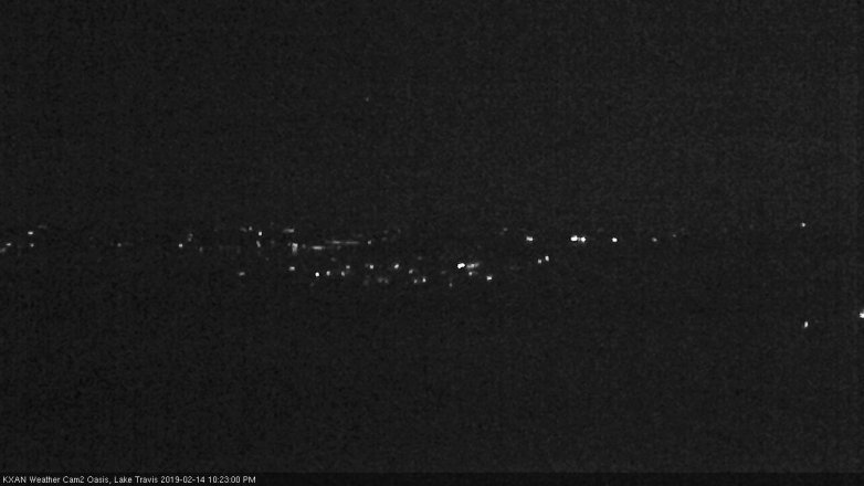 Lake Travis webcam, February 14, 2019 9:25 PM CT