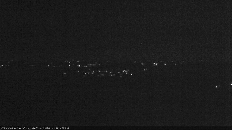 Lake Travis webcam, February 14, 2019 9:50 PM CT