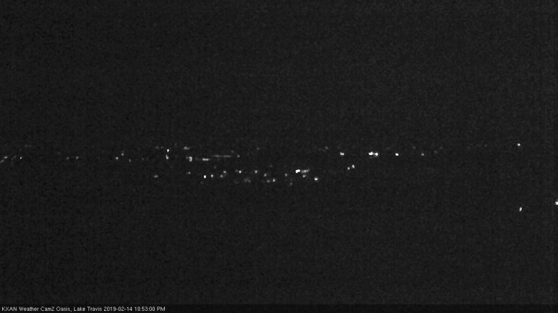 Lake Travis webcam, February 14, 2019 9:55 PM CT