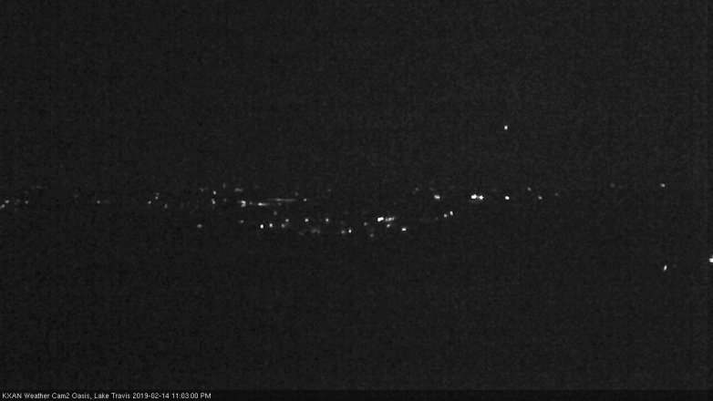 Lake Travis webcam, February 14, 2019 10:05 PM CT