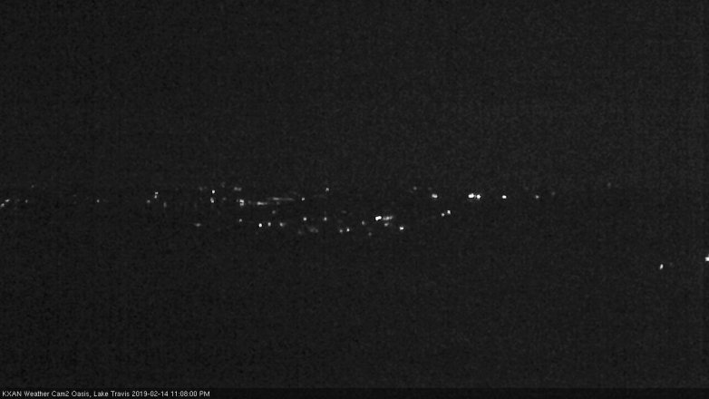 Lake Travis webcam, February 14, 2019 10:10 PM CT