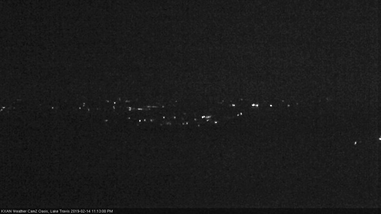 Lake Travis webcam, February 14, 2019 10:15 PM CT