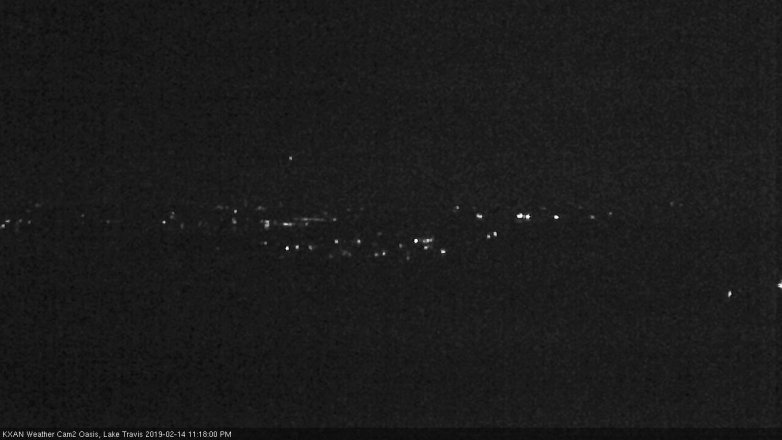 Lake Travis webcam, February 14, 2019 10:20 PM CT