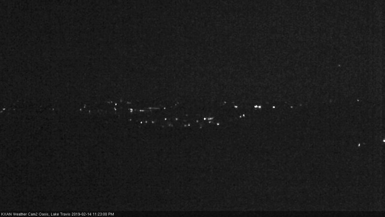 Lake Travis webcam, February 14, 2019 10:25 PM CT