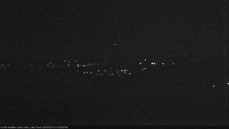 Lake Travis webcam, February 14, 2019 10:45 PM CT