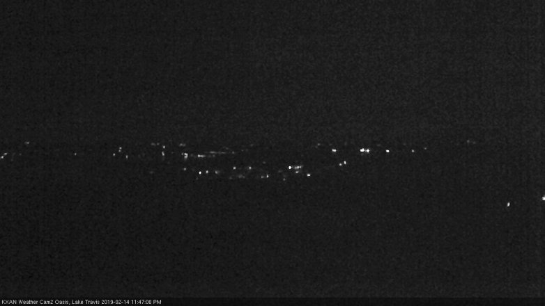 Lake Travis webcam, February 14, 2019 10:50 PM CT