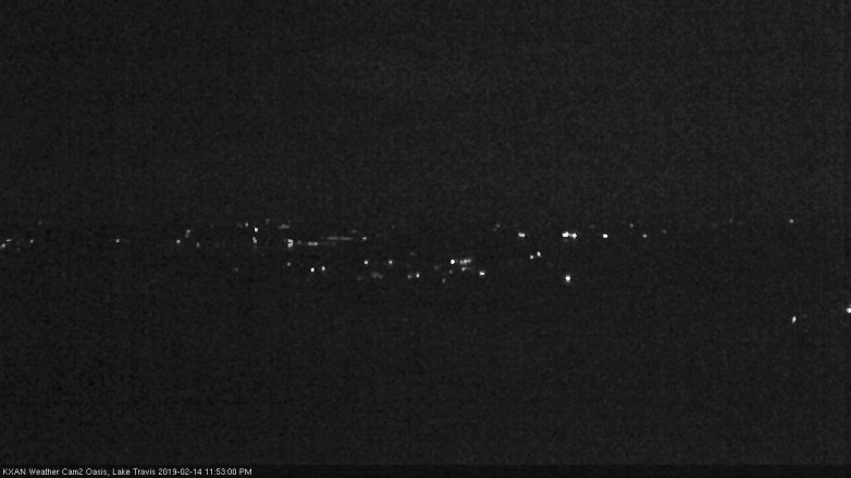 Lake Travis webcam, February 14, 2019 10:55 PM CT