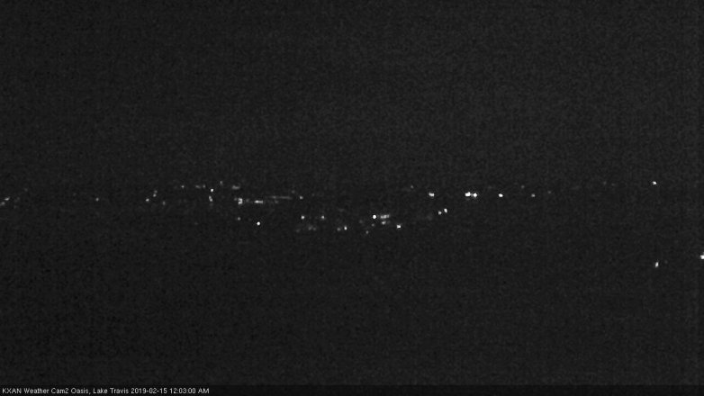 Lake Travis webcam, February 14, 2019 11:05 PM CT
