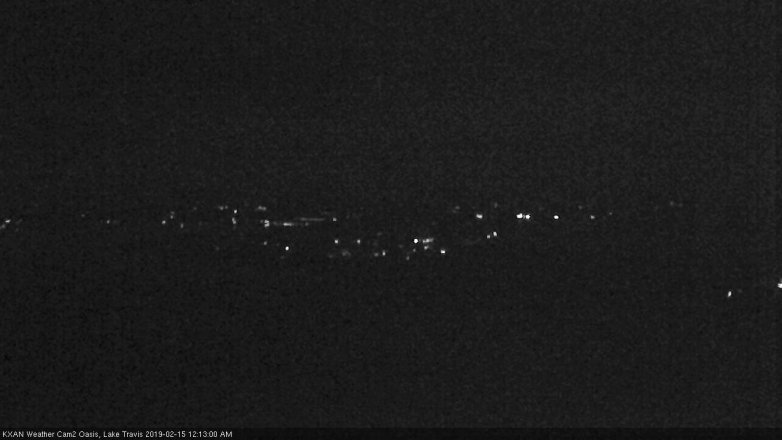 Lake Travis webcam, February 14, 2019 11:15 PM CT