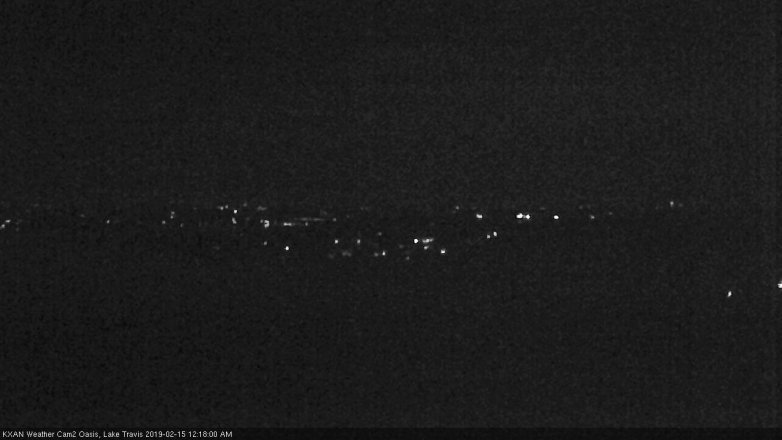 Lake Travis webcam, February 14, 2019 11:20 PM CT
