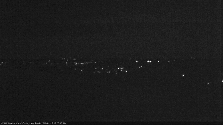 Lake Travis webcam, February 14, 2019 11:25 PM CT
