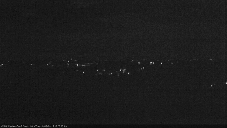 Lake Travis webcam, February 14, 2019 11:30 PM CT