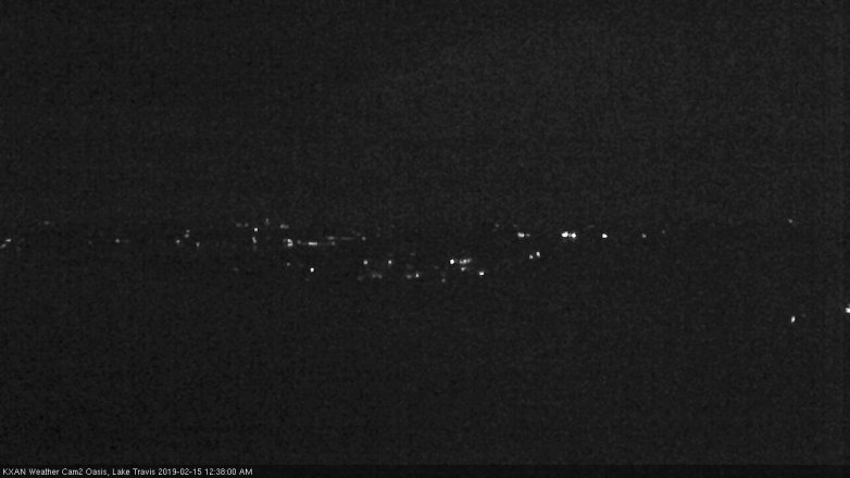 Lake Travis webcam, February 14, 2019 11:40 PM CT