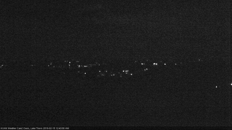 Lake Travis webcam, February 14, 2019 11:45 PM CT