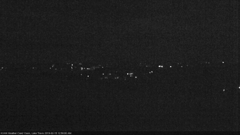 Lake Travis webcam, February 14, 2019 12:00 AM CT