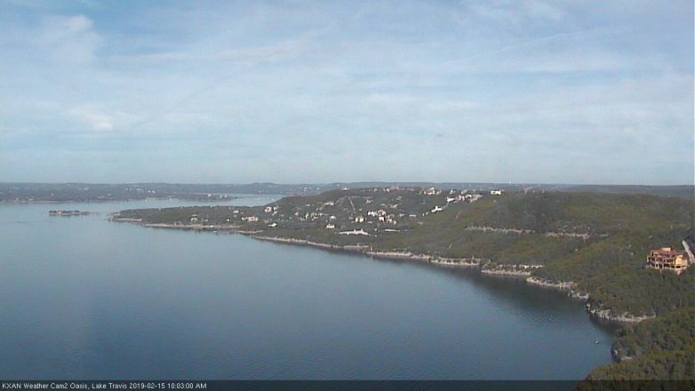 Lake Travis webcam, February 15, 2019 9:05 AM CT