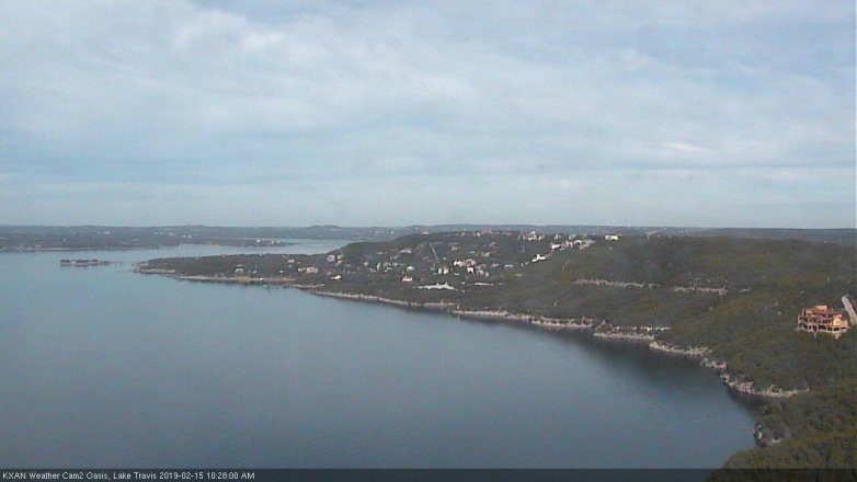 Lake Travis webcam, February 15, 2019 9:30 AM CT