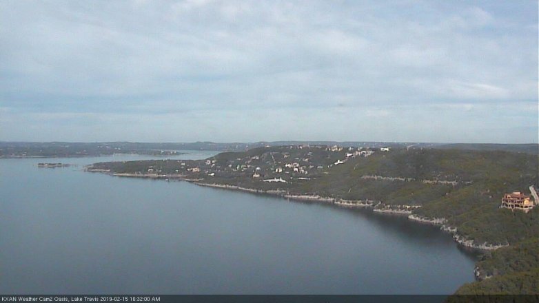 Lake Travis webcam, February 15, 2019 9:35 AM CT