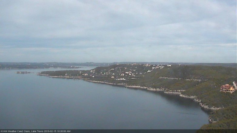 Lake Travis webcam, February 15, 2019 9:40 AM CT