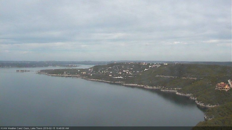 Lake Travis webcam, February 15, 2019 9:50 AM CT