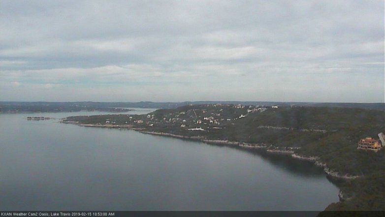 Lake Travis webcam, February 15, 2019 9:55 AM CT