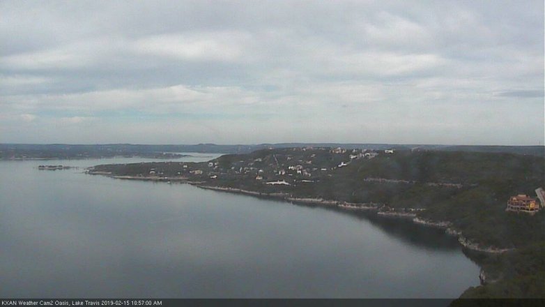 Lake Travis webcam, February 15, 2019 10:00 AM CT