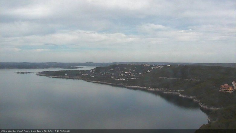 Lake Travis webcam, February 15, 2019 10:05 AM CT