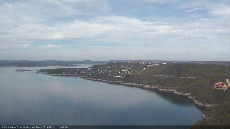 Lake Travis webcam, February 15, 2019 10:15 AM CT