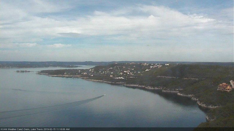 Lake Travis webcam, February 15, 2019 10:20 AM CT