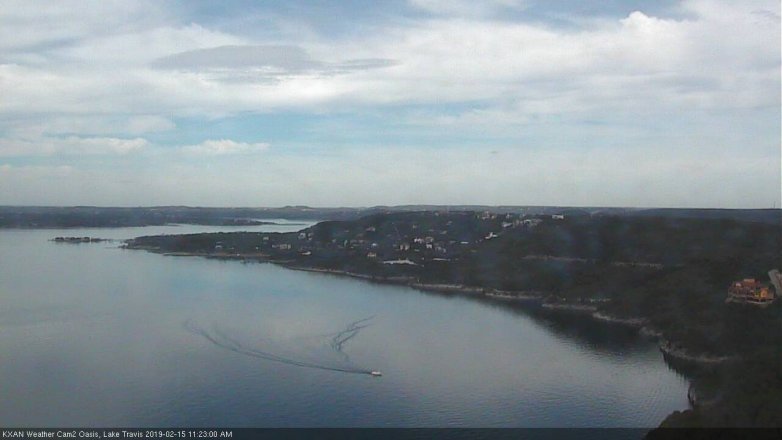 Lake Travis webcam, February 15, 2019 10:25 AM CT