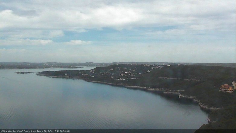 Lake Travis webcam, February 15, 2019 10:30 AM CT