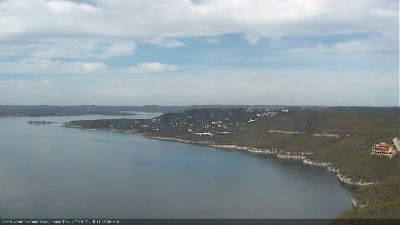 Lake Travis webcam, February 15, 2019 10:35 AM CT