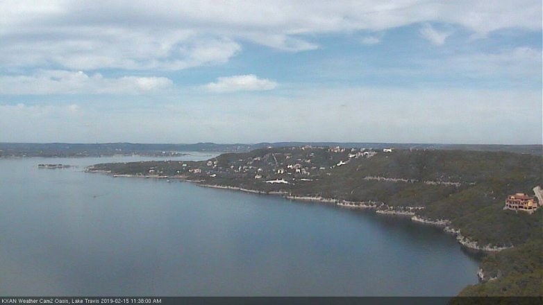 Lake Travis webcam, February 15, 2019 10:40 AM CT