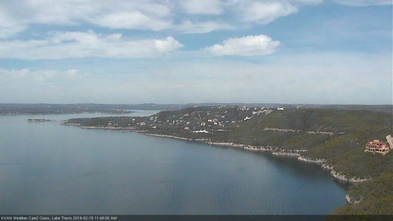 Lake Travis webcam, February 15, 2019 10:50 AM CT