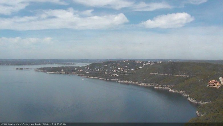 Lake Travis webcam, February 15, 2019 10:55 AM CT