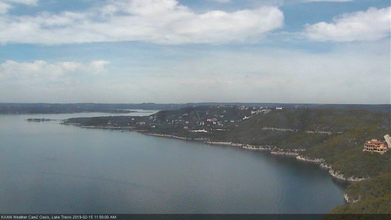 Lake Travis webcam, February 15, 2019 11:00 AM CT