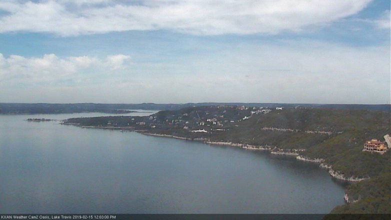 Lake Travis webcam, February 15, 2019 11:05 AM CT