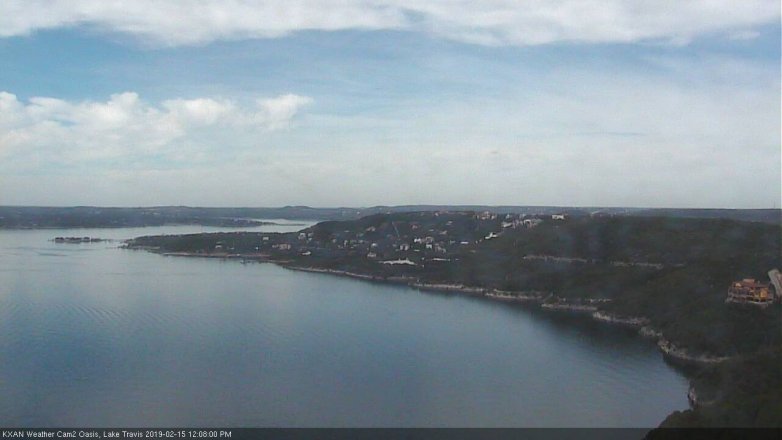 Lake Travis webcam, February 15, 2019 11:10 AM CT