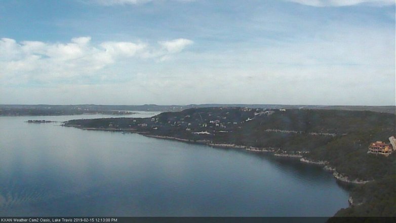 Lake Travis webcam, February 15, 2019 11:15 AM CT