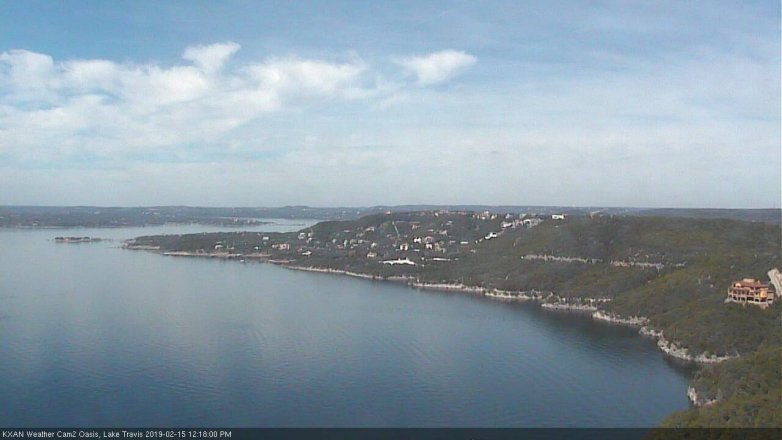 Lake Travis webcam, February 15, 2019 11:20 AM CT