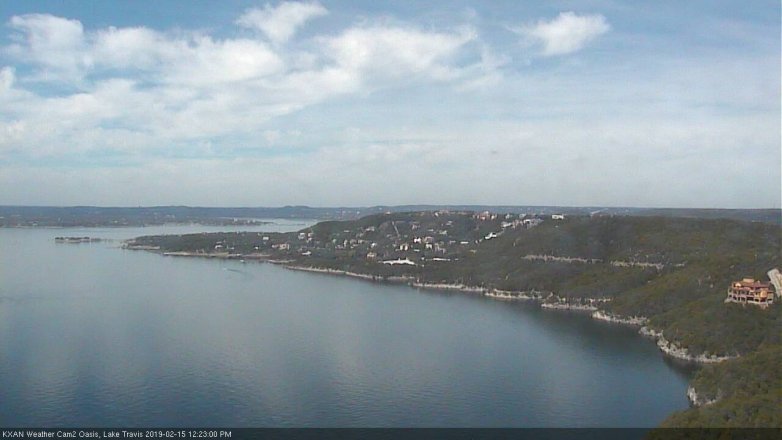 Lake Travis webcam, February 15, 2019 11:25 AM CT