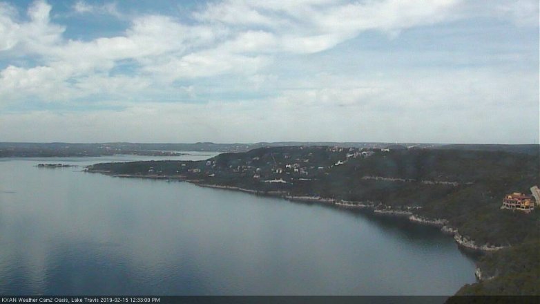 Lake Travis webcam, February 15, 2019 11:35 AM CT