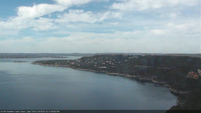 Lake Travis webcam, February 15, 2019 11:50 AM CT