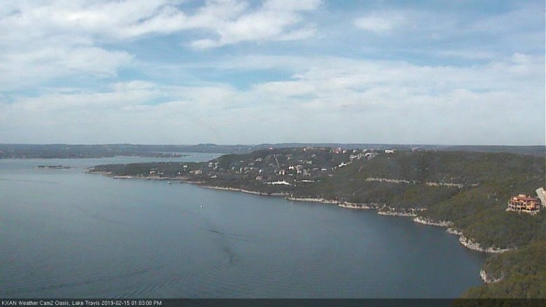 Lake Travis webcam, February 15, 2019 12:05 PM CT