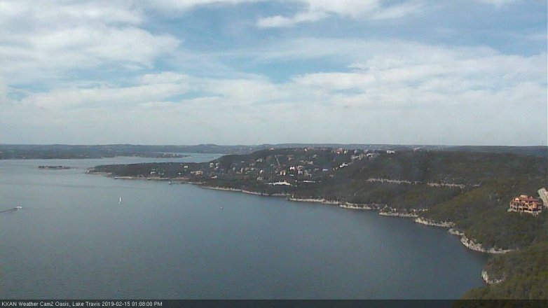 Lake Travis webcam, February 15, 2019 12:10 PM CT