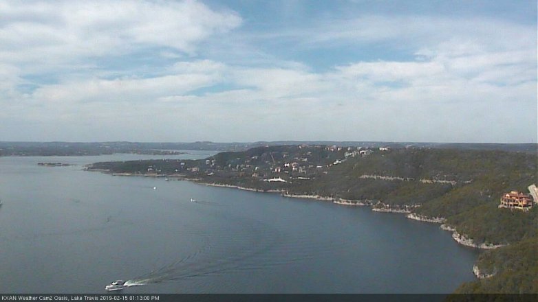 Lake Travis webcam, February 15, 2019 12:15 PM CT