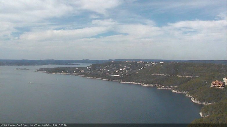 Lake Travis webcam, February 15, 2019 12:20 PM CT