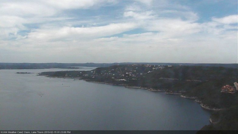 Lake Travis webcam, February 15, 2019 12:25 PM CT