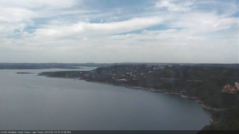 Lake Travis webcam, February 15, 2019 12:30 PM CT